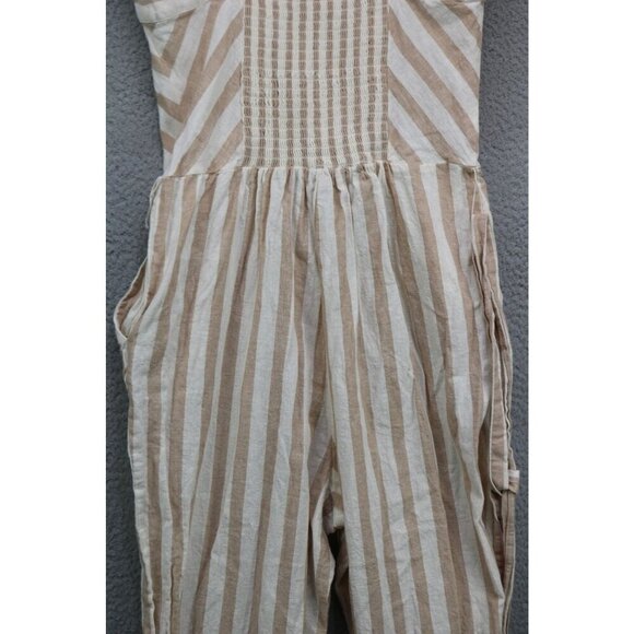 Draper James Strappy Linen Blend Jumpsuit-Size XS-Pockets - Picture 13 of 15